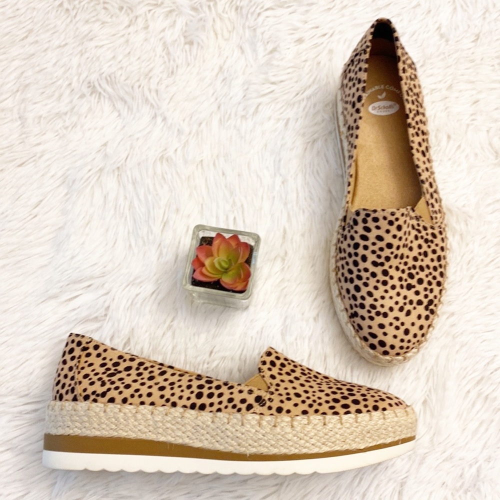 Dr. Scholl’s | Animal print espadrille platform loafers sneakers women’s - Picture 6 of 8